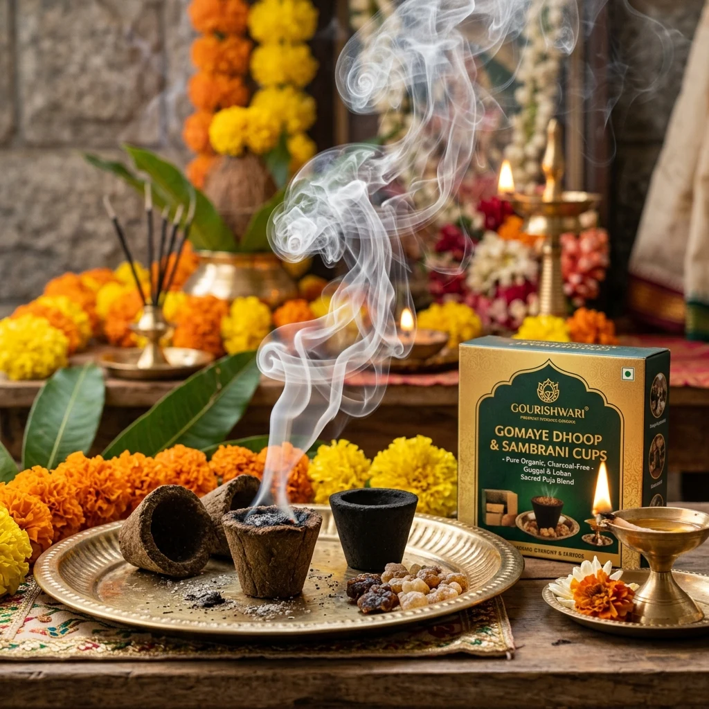 Natural Guggal & Loban Dhoop Cups (Box of 24)